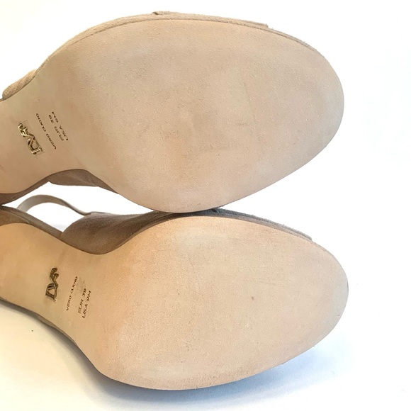 Diane Von Furstenberg Lyon Slingback Suede Sandal - Picture 7 of 16